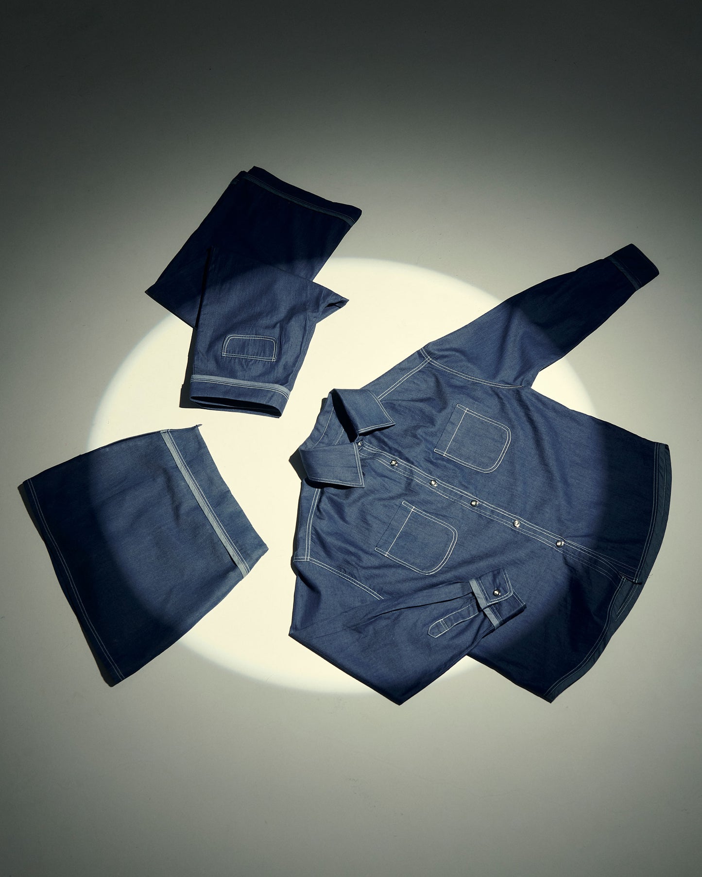 ZOE DENIM SKORT IN STARRYNIGHT