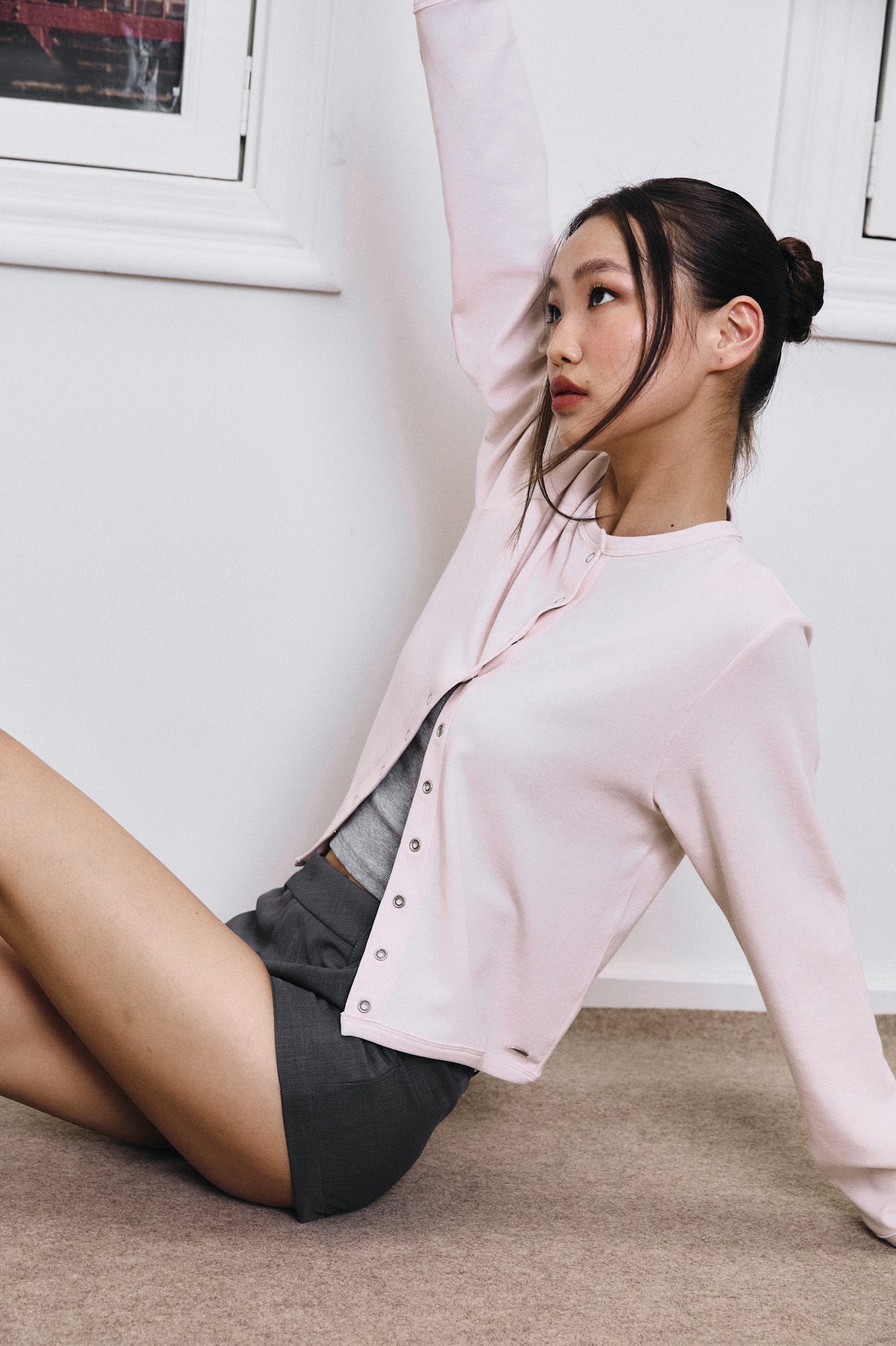 CAMILA CARDIGAN IN BABY PINK