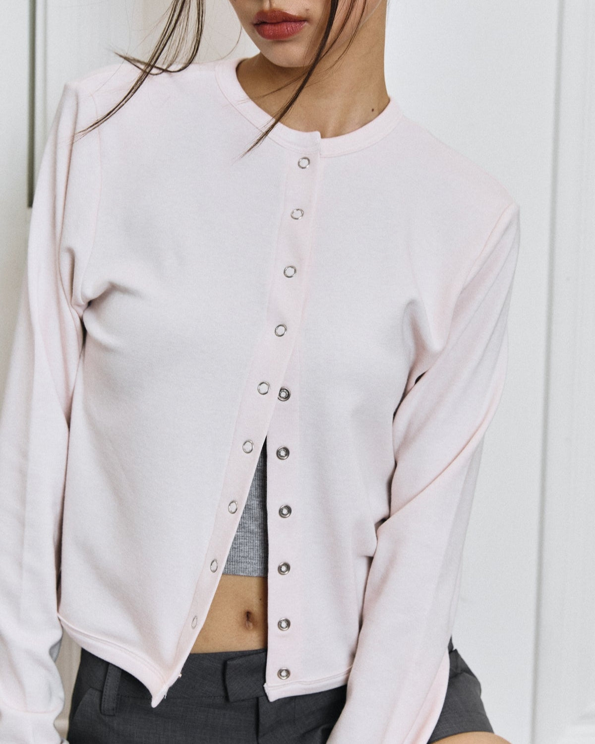 CAMILA CARDIGAN IN BABY PINK