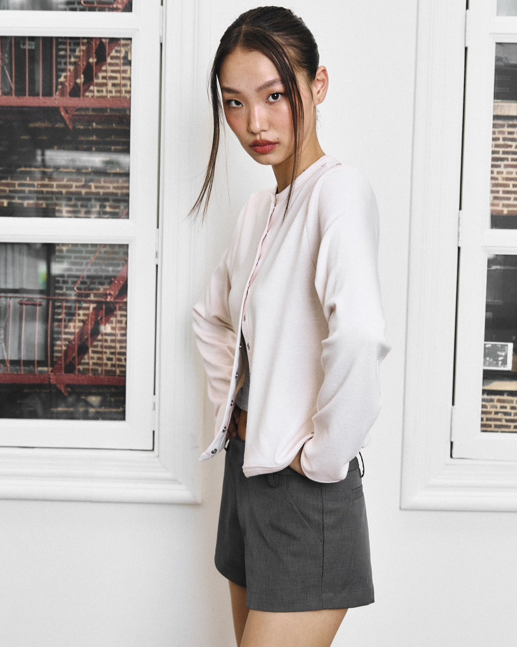 MICROSHORTS IN DARK GREY