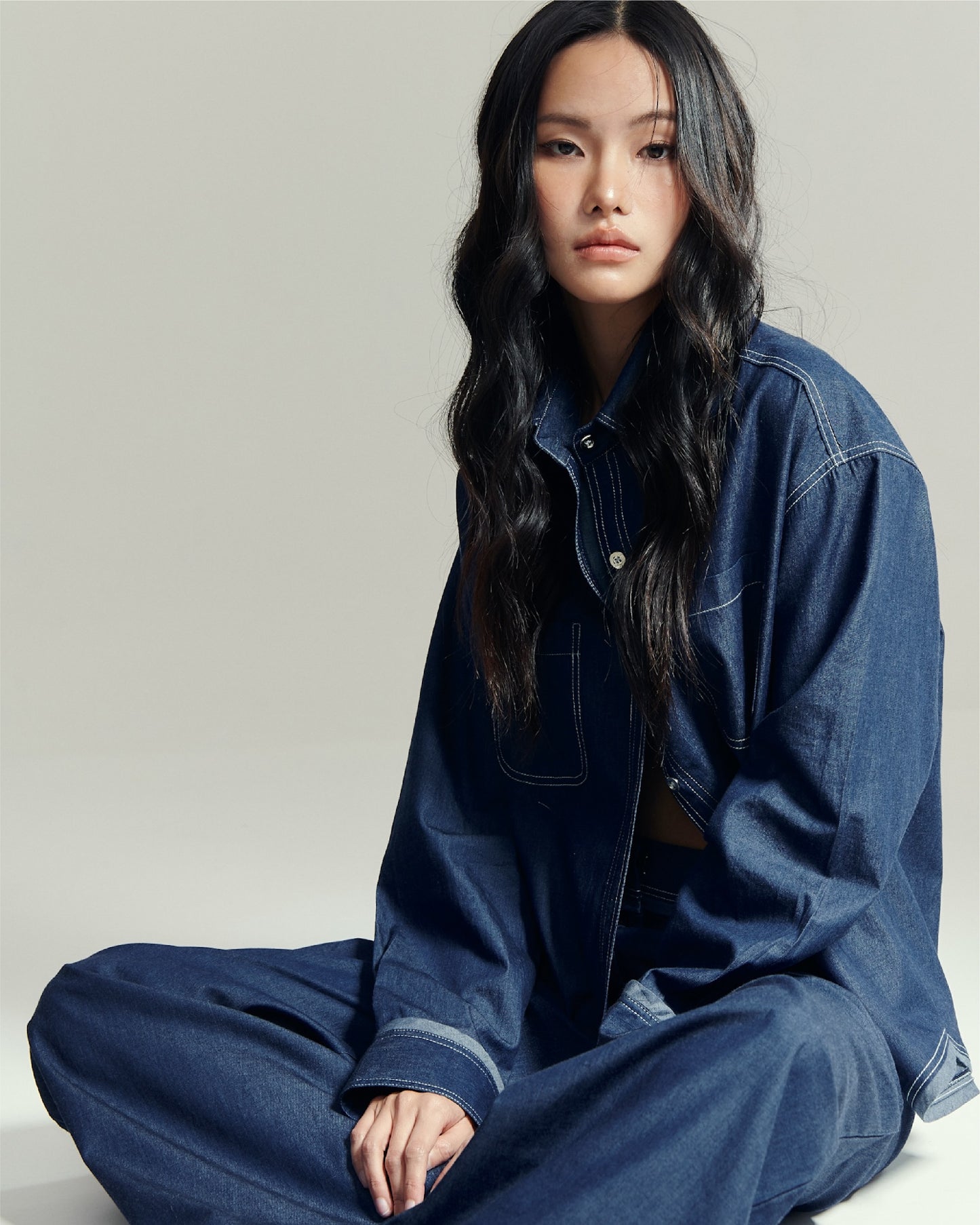 ZOE DENIM LONGSLEEVE IN STARRYNIGHT