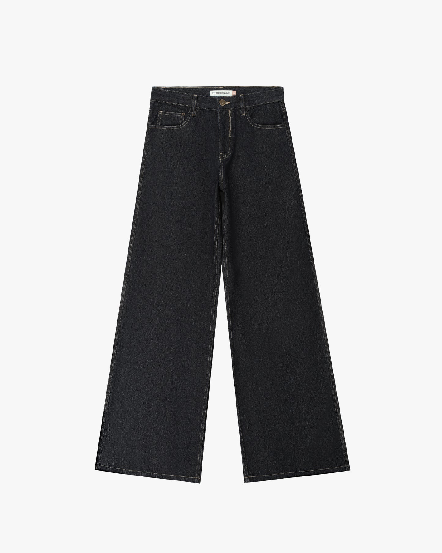 LOW-RISE WIDE LEG JEANS IN INDIGO
