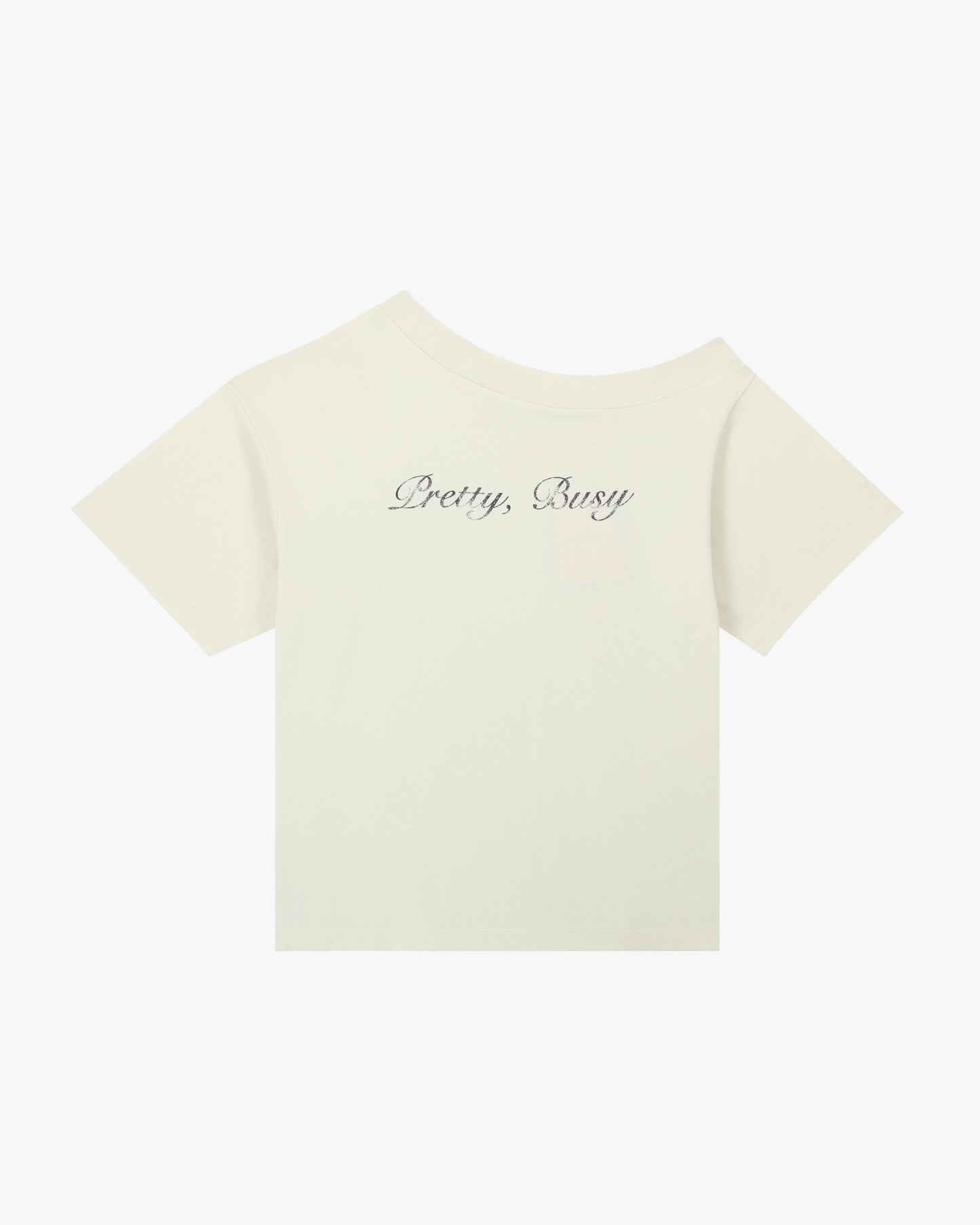PRETTY, BUSY TEE IN CREAM