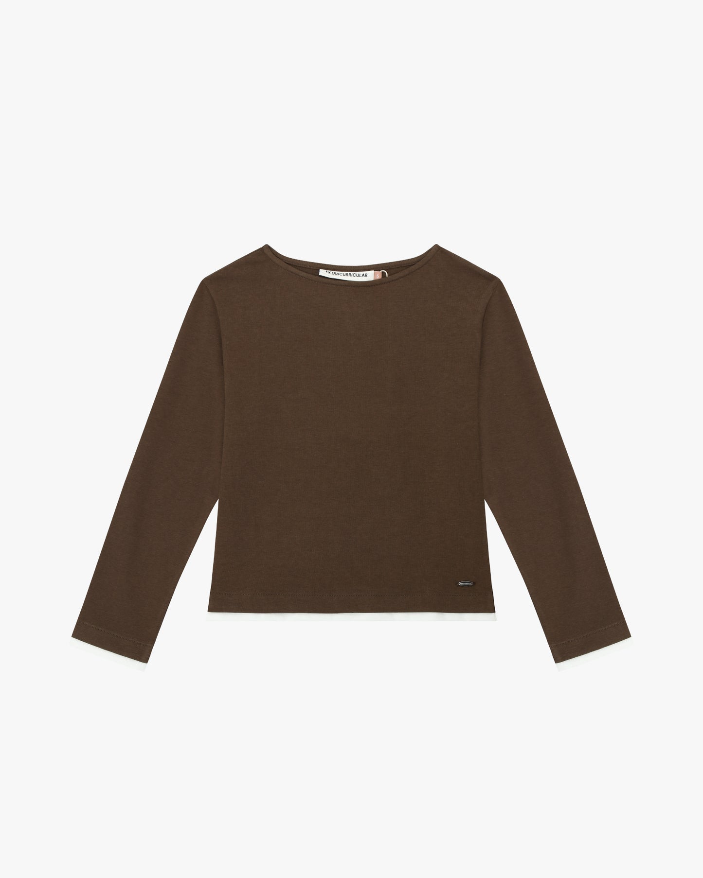 3/4 SLEEVE TOP IN BROWN