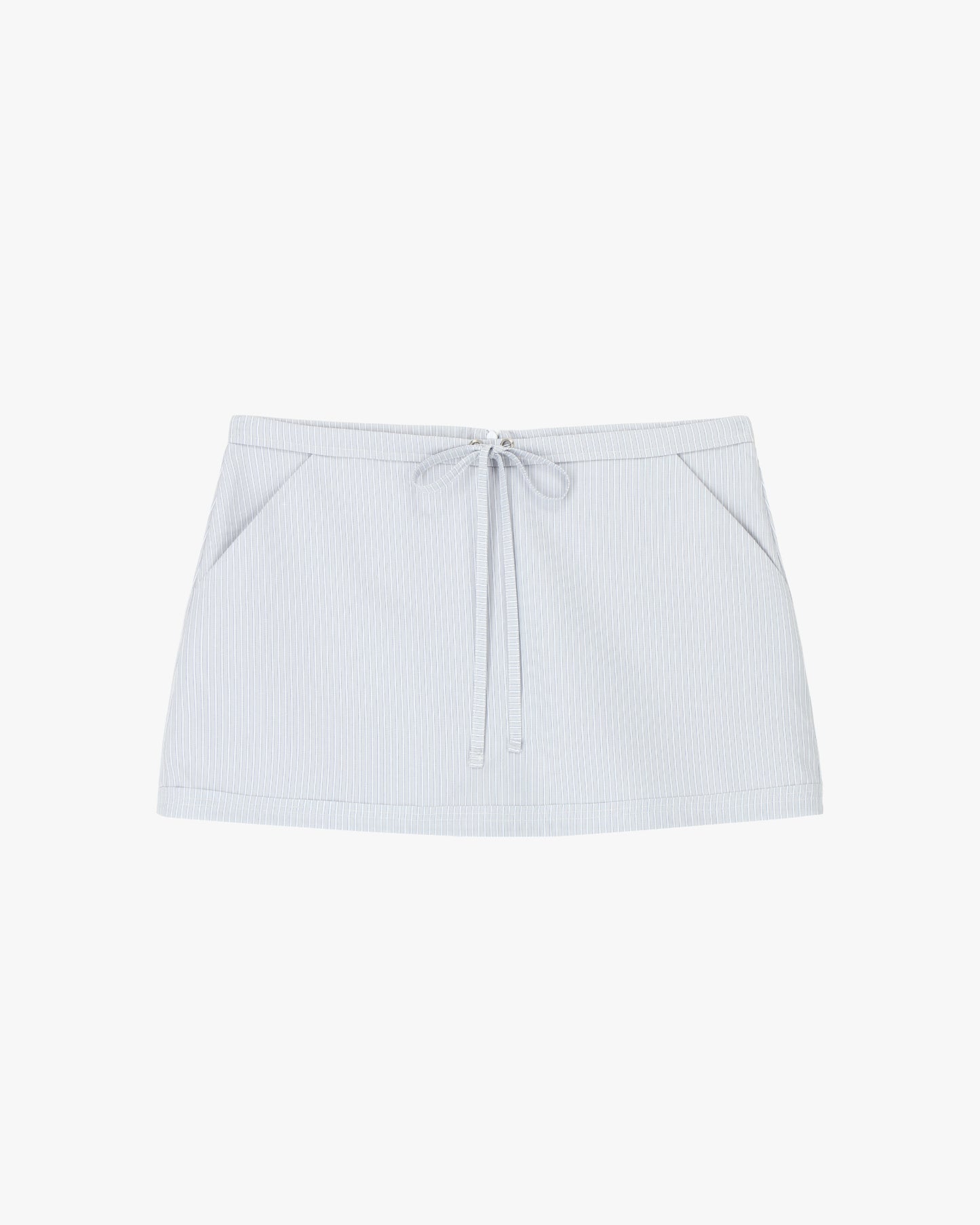 BLAIRE MINI SKORT IN BLUE PINSTRIPES