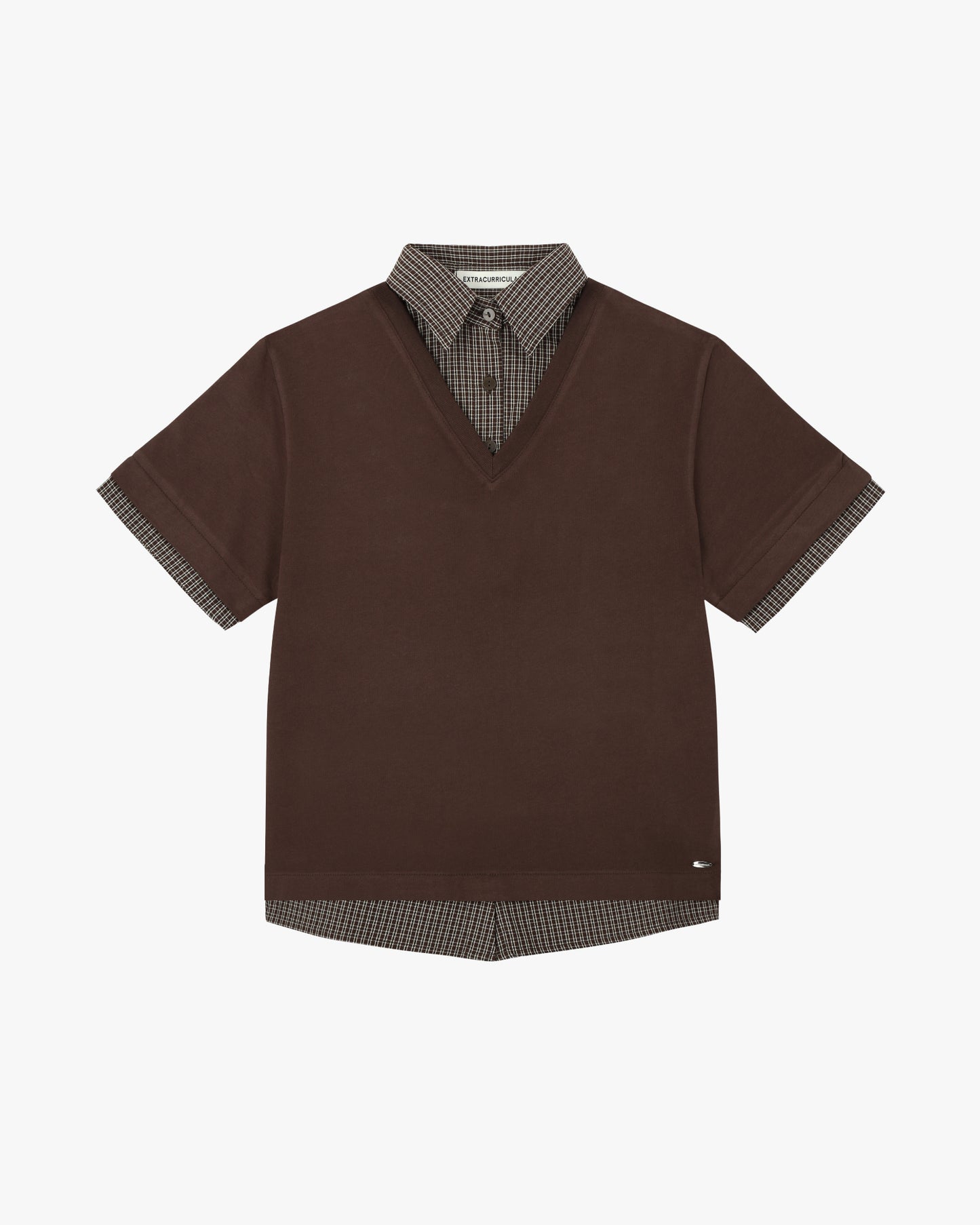 LAYERED POLO IN BROWN