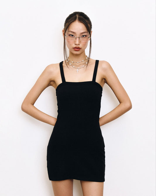 CARRIE MINI DRESS IN BLACK