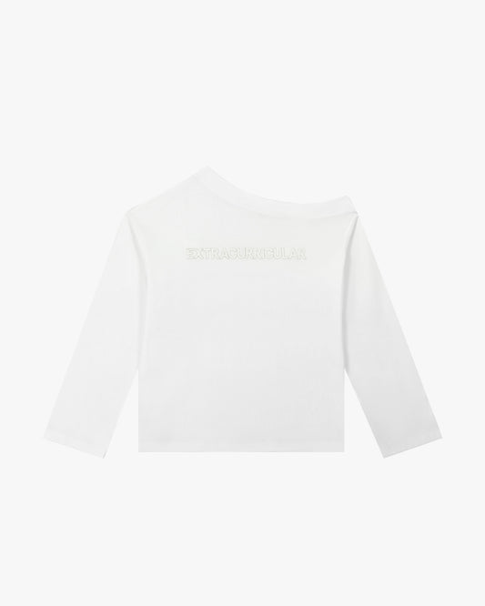 LONGSLEEVE OFF-SHOULDER IN WHITE