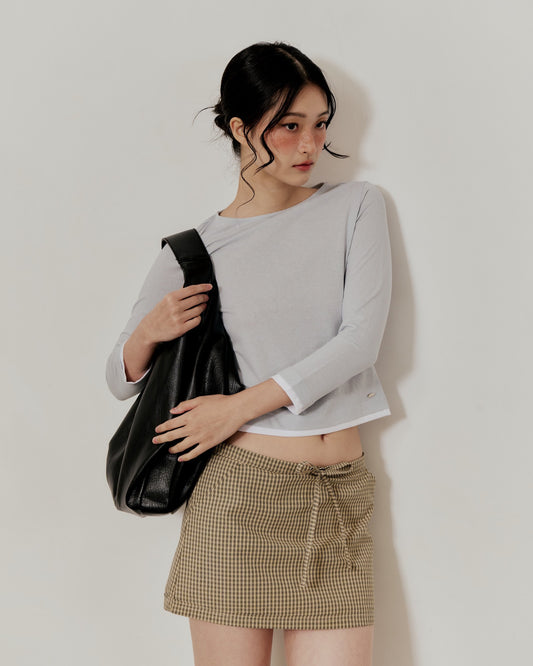 3/4 SLEEVE TOP IN BLUE