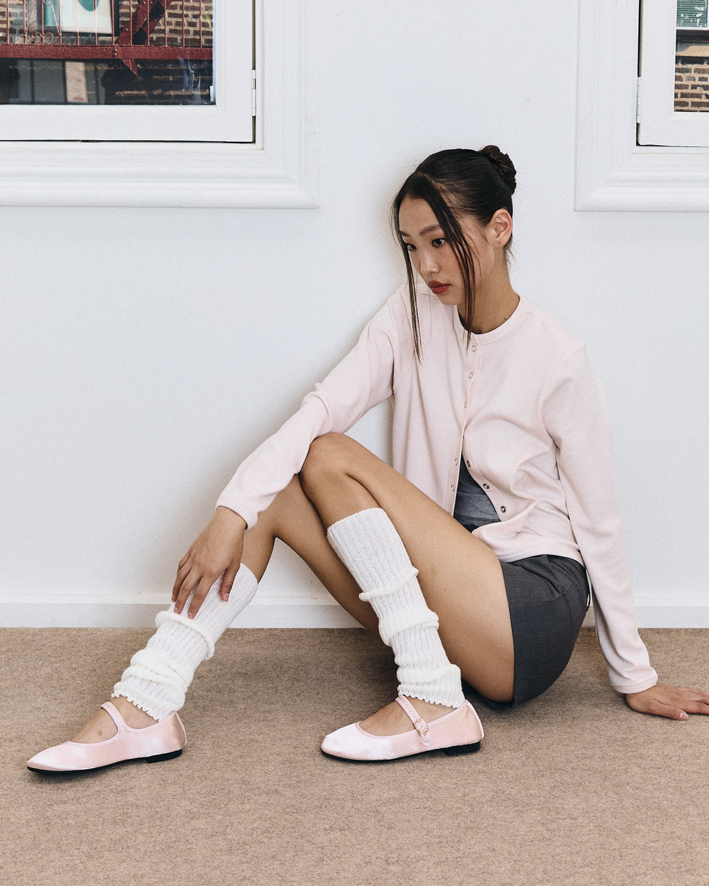 CAMILA CARDIGAN IN BABY PINK