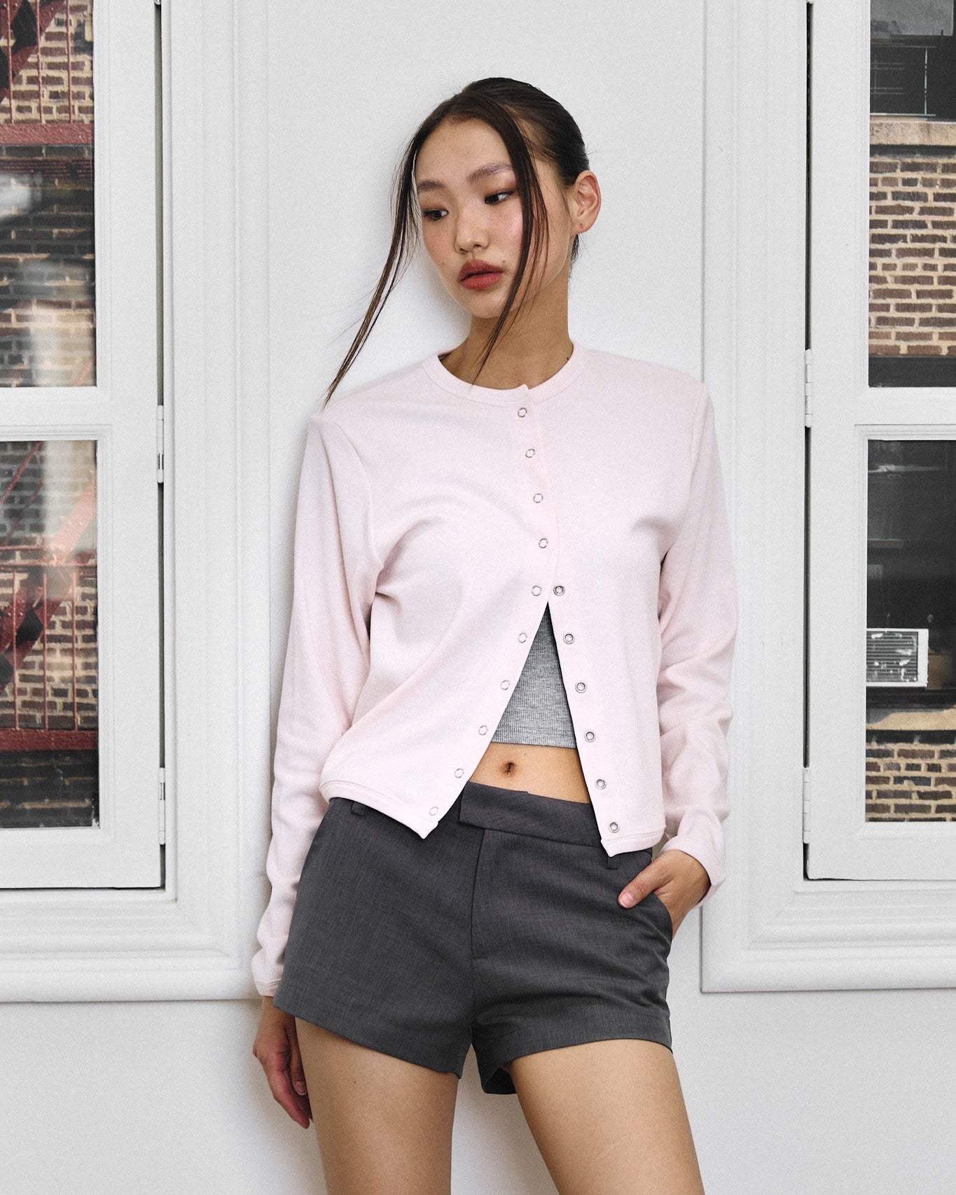 CAMILA CARDIGAN IN BABY PINK