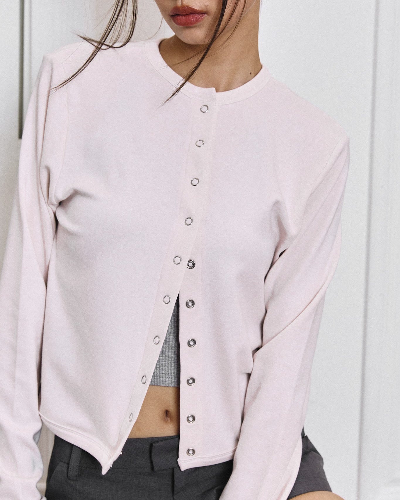CAMILA CARDIGAN IN BABY PINK
