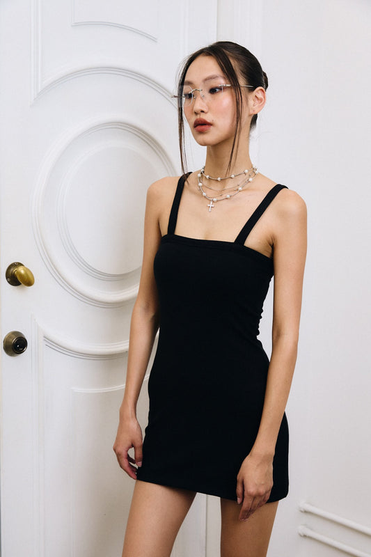 CARRIE MINI DRESS IN BLACK