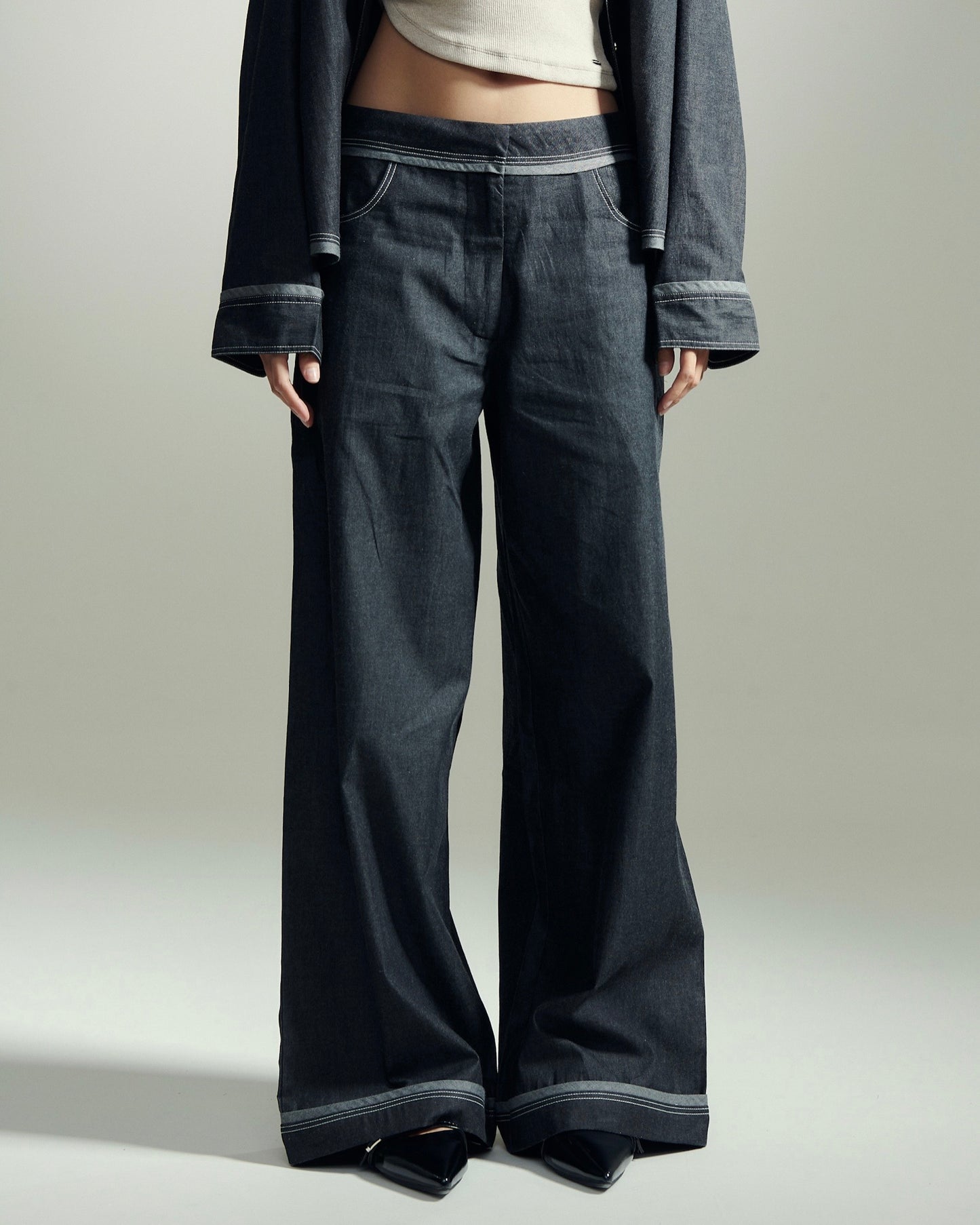 ZOE DENIM TROUSER IN MIDNIGHT