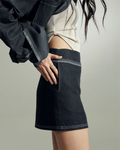 ZOE DENIM SKORT IN MIDNIGHT