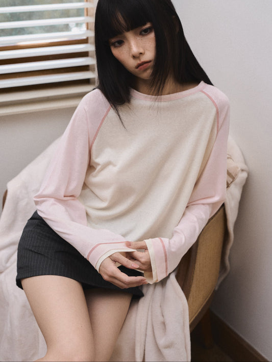 REGLAN LONGSLEEVE IN PINK