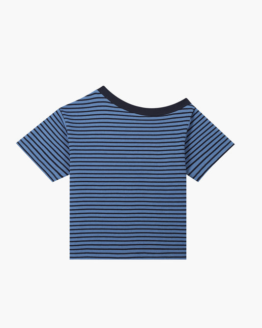 STRIPE OFF-SHOULDER IN BLUE