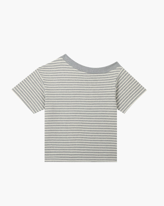 STRIPE OFF-SHOULDER IN GREY