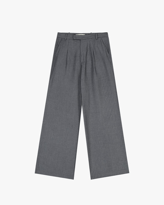 CLASSIC LW TROUSERS IN DARK GREY PINSTRIPES