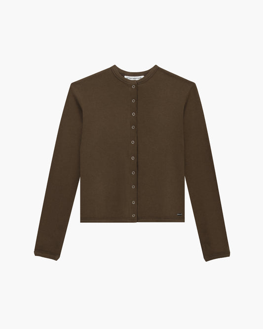 CAMILA CARDIGAN IN CHOCOLATE