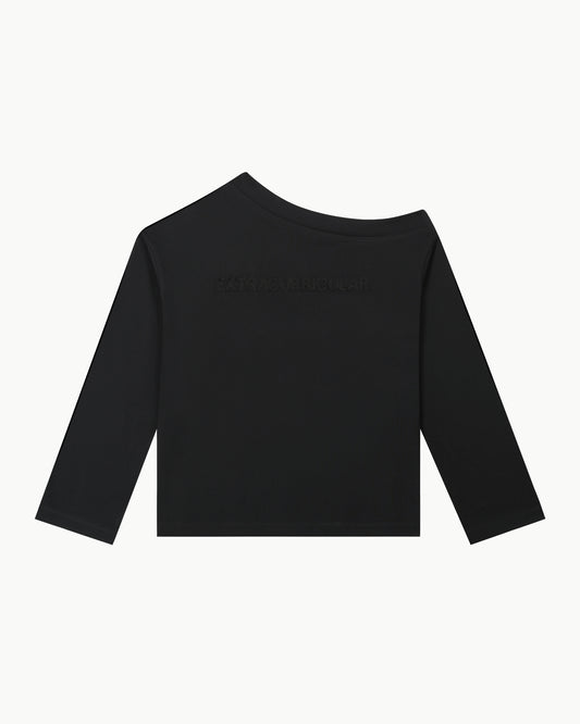 LONGSLEEVE OFF-SHOULDER IN BLACK