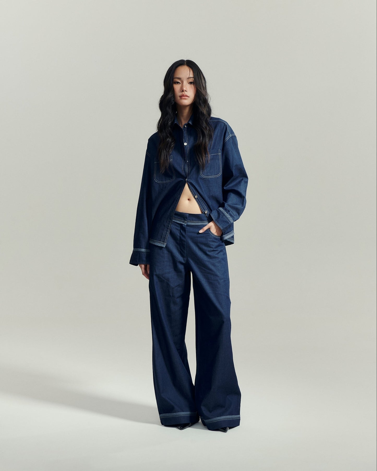 ZOE DENIM TROUSER IN STARRYNIGHT